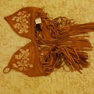 Floral fringe Bralet